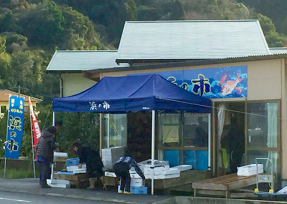 その日釣れた魚が買える朝市！佐伯市鶴見吹浦の【浜の市】